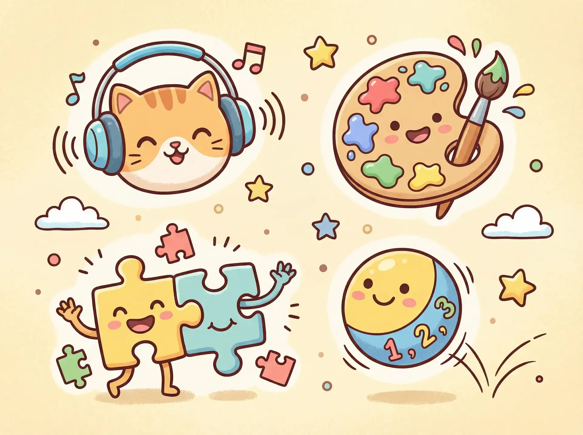 小朋友的手工作品 - 风韵诱人的岳 益智创作